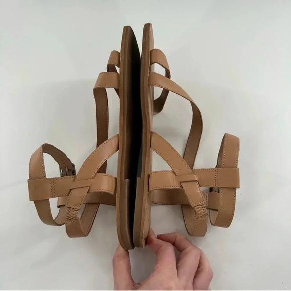 Lucky brand womens sandals size 8 38.5 tan leather - Picture 11 of 13